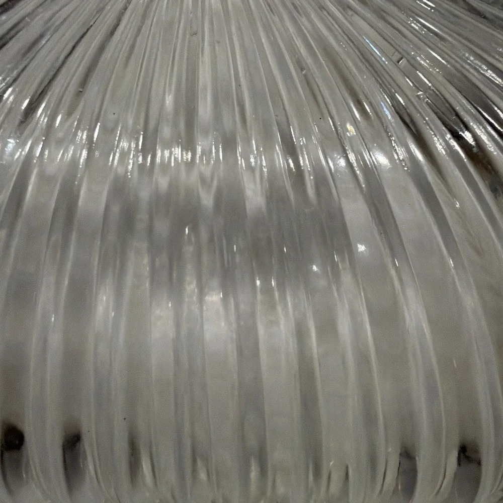 Vtg Oven-proof Ribbed Casserole Dish Rectangle 14x8
